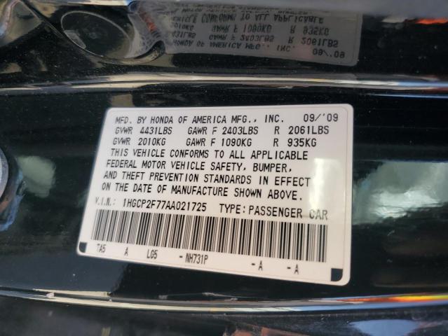 Photo 12 VIN: 1HGCP2F77AA021725 - HONDA ACCORD 