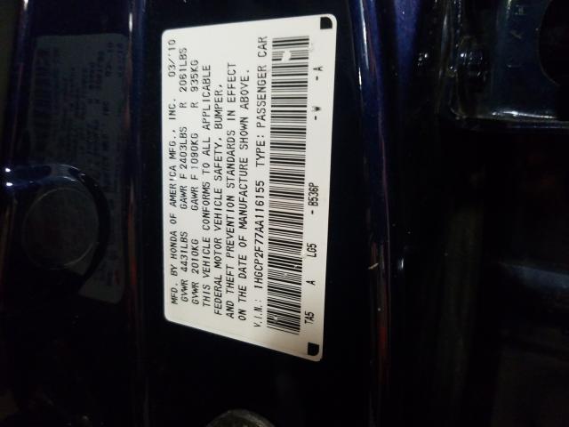 Photo 9 VIN: 1HGCP2F77AA116155 - HONDA ACCORD EX 