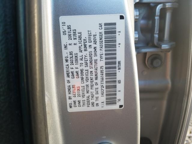 Photo 9 VIN: 1HGCP2F77AA149575 - HONDA ACCORD EX 