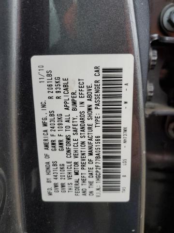 Photo 11 VIN: 1HGCP2F77BA051566 - HONDA ACCORD EX 