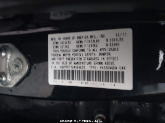 Photo 8 VIN: 1HGCP2F77CA054629 - HONDA ACCORD 