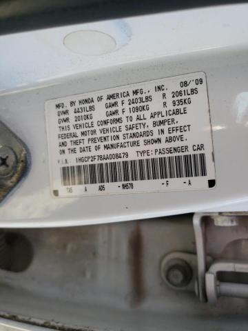 Photo 9 VIN: 1HGCP2F78AA008479 - HONDA ACCORD EX 