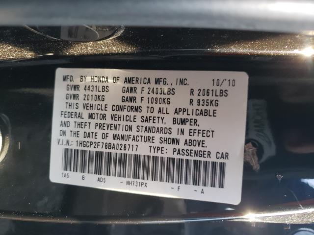 Photo 9 VIN: 1HGCP2F78BA028717 - HONDA ACCORD EX 