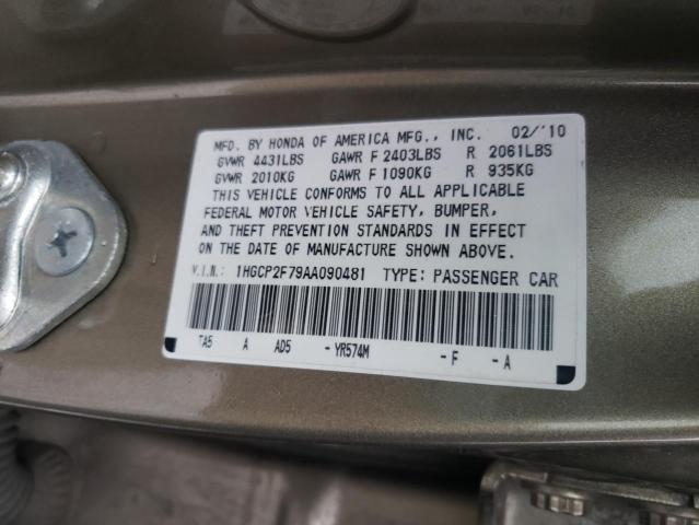 Photo 9 VIN: 1HGCP2F79AA090481 - HONDA ACCORD EX 