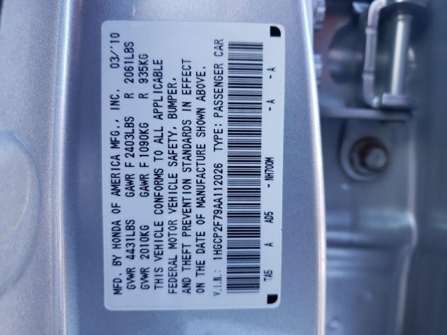 Photo 9 VIN: 1HGCP2F79AA112026 - HONDA ACCORD EX 