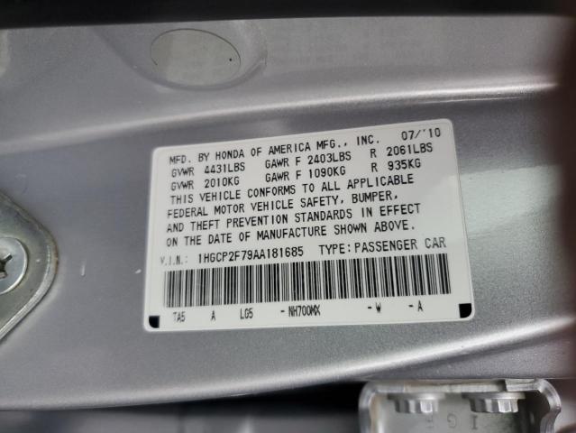 Photo 12 VIN: 1HGCP2F79AA181685 - HONDA ACCORD 