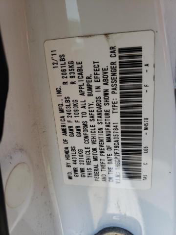 Photo 11 VIN: 1HGCP2F79CA057841 - HONDA ACCORD EX 