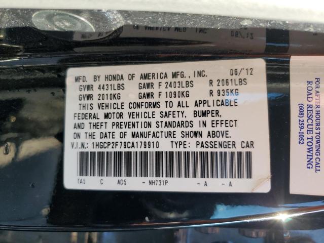 Photo 12 VIN: 1HGCP2F79CA179910 - HONDA ACCORD EX 