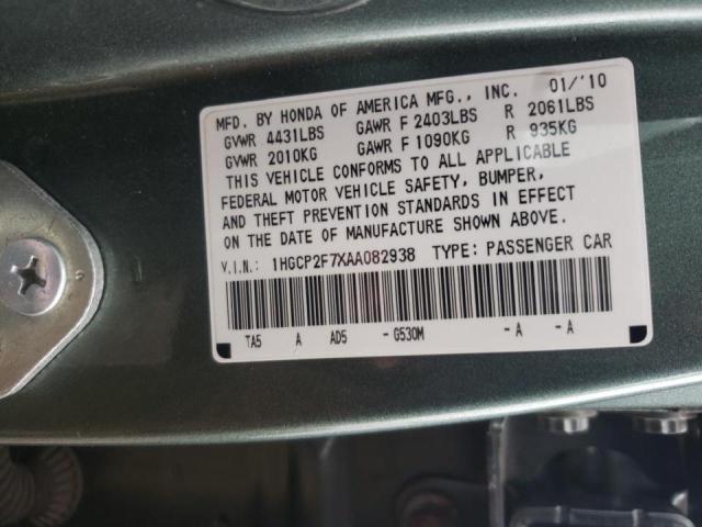 Photo 9 VIN: 1HGCP2F7XAA082938 - HONDA ACCORD EX 