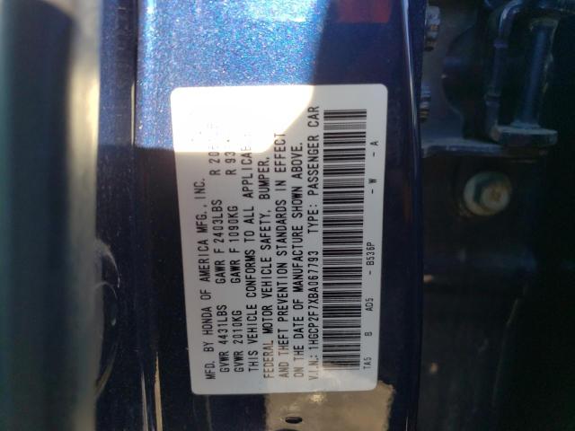 Photo 9 VIN: 1HGCP2F7XBA067793 - HONDA ACCORD EX 