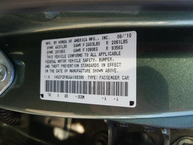 Photo 9 VIN: 1HGCP2F80AA168395 - HONDA ACCORD 