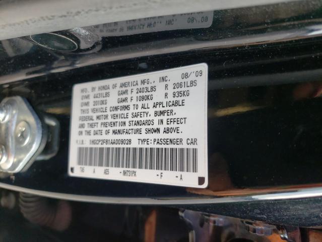 Photo 9 VIN: 1HGCP2F81AA009028 - HONDA ACCORD EXL 