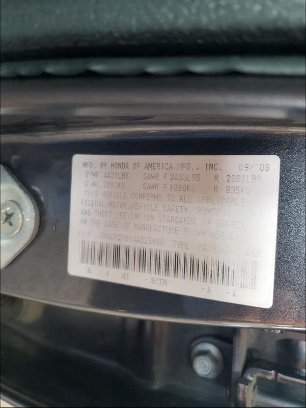 Photo 9 VIN: 1HGCP2F81AA025990 - HONDA ACCORD EXL 