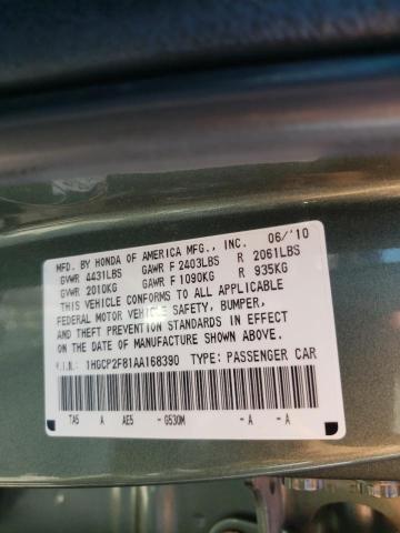 Photo 9 VIN: 1HGCP2F81AA168390 - HONDA ACCORD EXL 