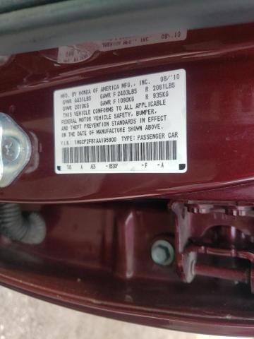 Photo 9 VIN: 1HGCP2F81AA195900 - HONDA ACCORD EXL 