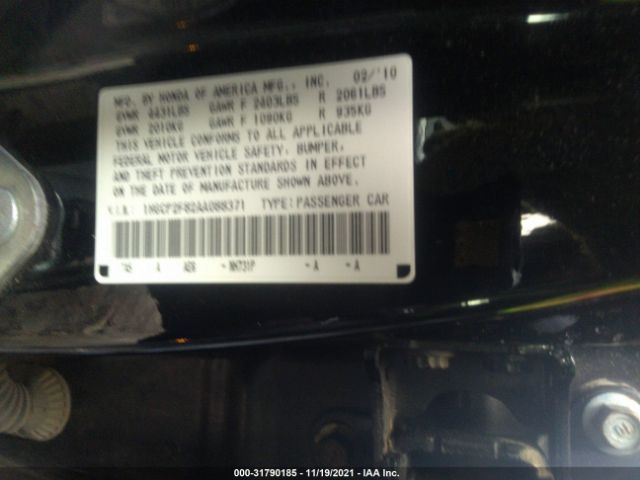 Photo 8 VIN: 1HGCP2F82AA088371 - HONDA ACCORD SDN 