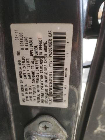 Photo 9 VIN: 1HGCP2F82BA090090 - HONDA ACCORD EXL 