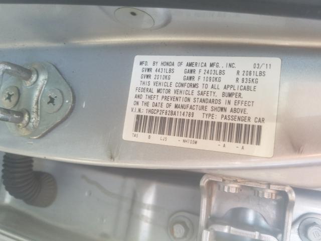 Photo 9 VIN: 1HGCP2F82BA114789 - HONDA ACCORD EXL 