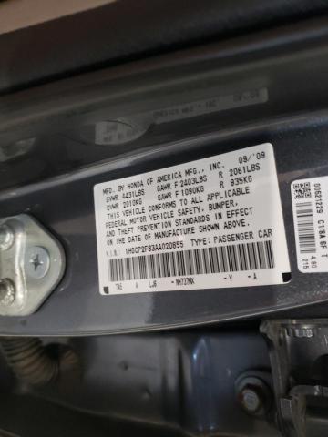 Photo 9 VIN: 1HGCP2F83AA020855 - HONDA ACCORD EXL 