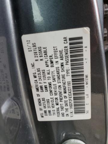 Photo 13 VIN: 1HGCP2F83CA221190 - HONDA ACCORD EXL 