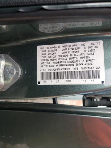 Photo 9 VIN: 1HGCP2F84AA098092 - HONDA ACCORD EXL 