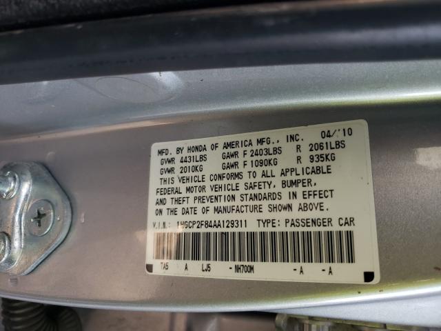 Photo 9 VIN: 1HGCP2F84AA129311 - HONDA ACCORD EXL 