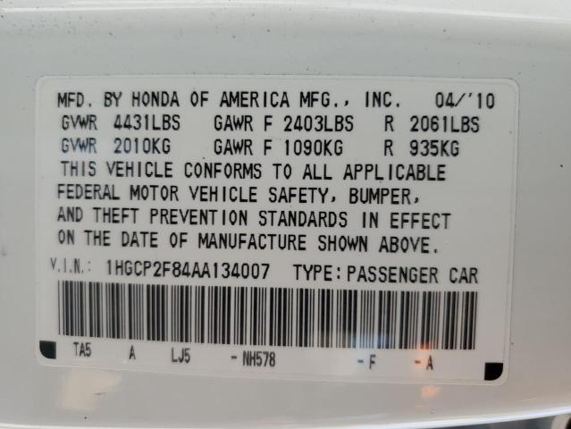 Photo 11 VIN: 1HGCP2F84AA134007 - HONDA ACCORD EXL 