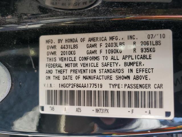 Photo 11 VIN: 1HGCP2F84AA177519 - HONDA ACCORD 