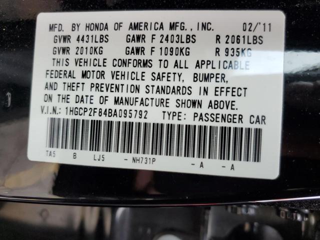 Photo 9 VIN: 1HGCP2F84BA095792 - HONDA ACCORD EXL 