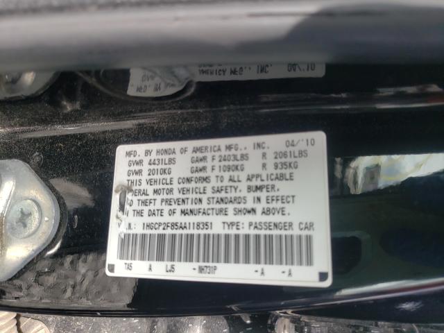 Photo 9 VIN: 1HGCP2F85AA118351 - HONDA ACCORD EXL 