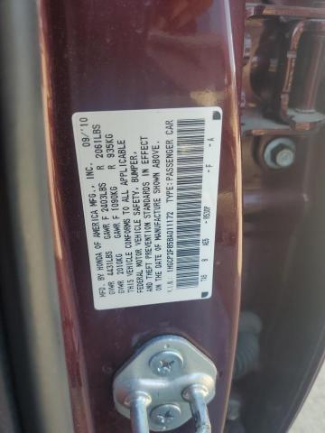 Photo 11 VIN: 1HGCP2F85BA011172 - HONDA ACCORD EXL 