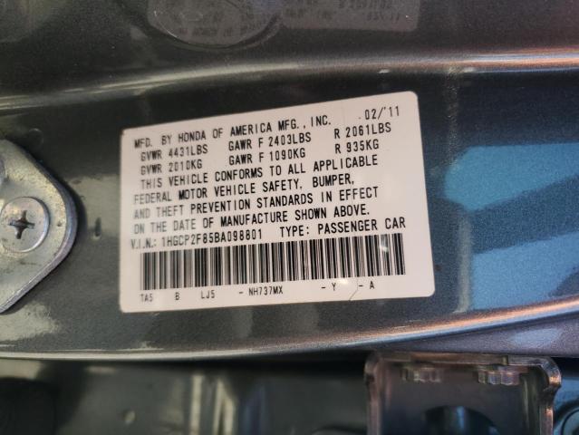 Photo 11 VIN: 1HGCP2F85BA098801 - HONDA ACCORD EXL 