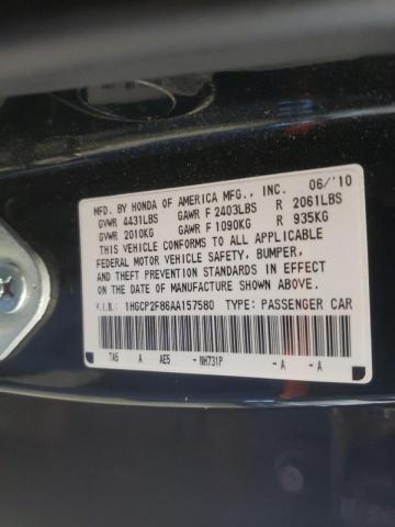 Photo 11 VIN: 1HGCP2F86AA157580 - HONDA ACCORD EXL 