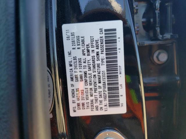 Photo 11 VIN: 1HGCP2F86BA153031 - HONDA ACCORD EXL 