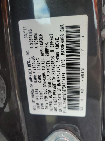 Photo 11 VIN: 1HGCP2F87BA105974 - HONDA ACCORD EXL 