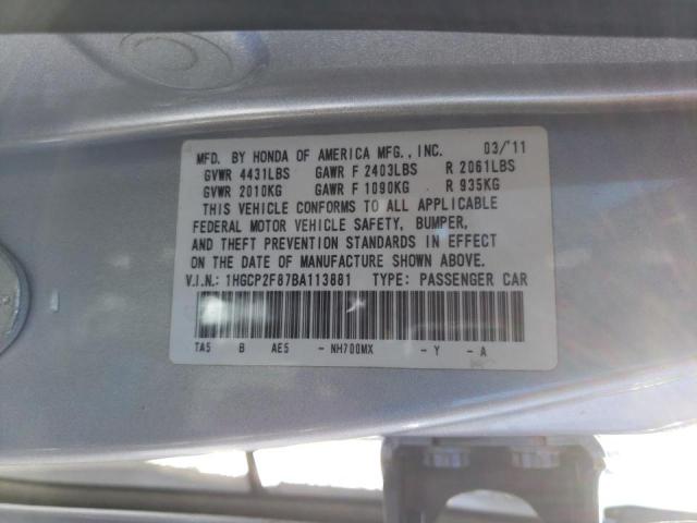 Photo 12 VIN: 1HGCP2F87BA113881 - HONDA ACCORD EXL 