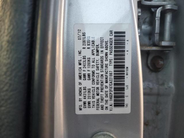 Photo 11 VIN: 1HGCP2F87CA221967 - HONDA ACCORD 