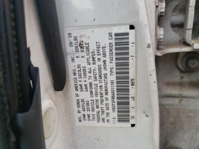 Photo 9 VIN: 1HGCP2F88AA011181 - HONDA ACCORD EXL 