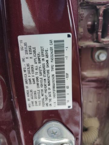 Photo 11 VIN: 1HGCP2F88AA161436 - HONDA ACCORD EXL 