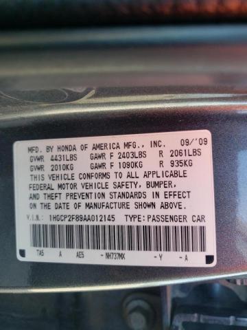 Photo 9 VIN: 1HGCP2F89AA012145 - HONDA ACCORD EXL 