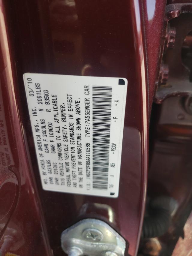 Photo 9 VIN: 1HGCP2F89AA110589 - HONDA ACCORD EXL 