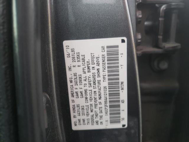 Photo 9 VIN: 1HGCP2F89AA121026 - HONDA ACCORD EXL 