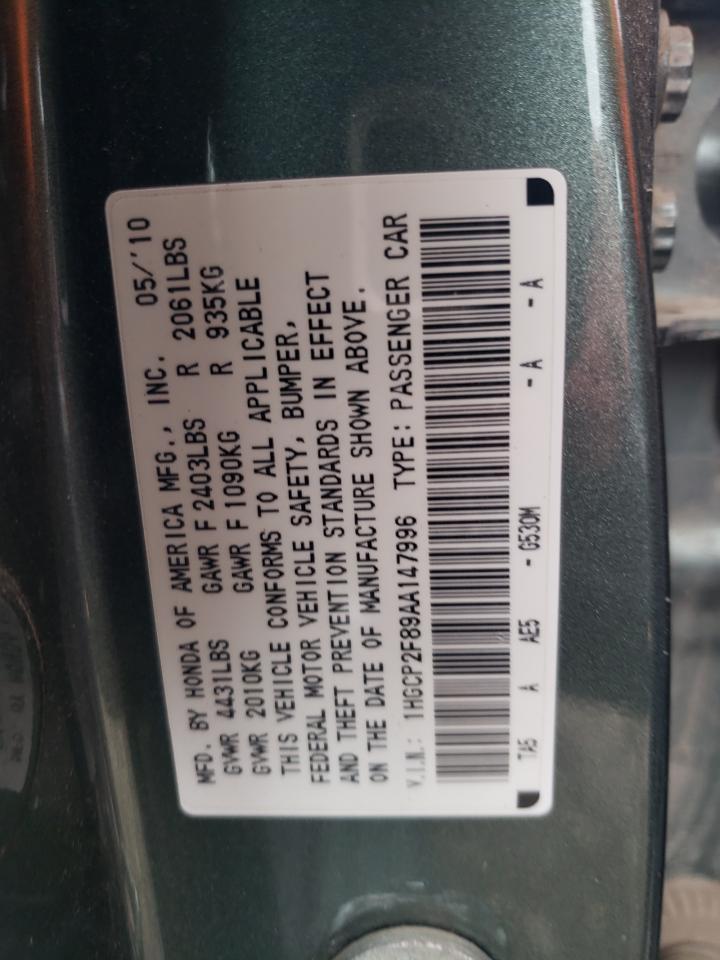 Photo 11 VIN: 1HGCP2F89AA147996 - HONDA ACCORD 