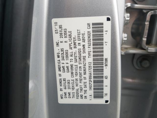 Photo 9 VIN: 1HGCP2F89AA172512 - HONDA ACCORD EXL 