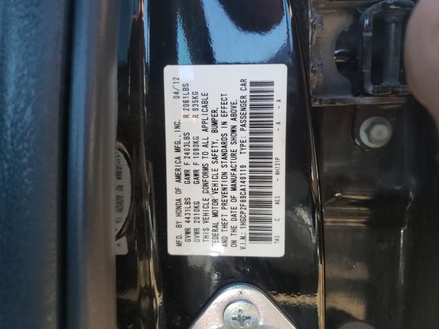 Photo 9 VIN: 1HGCP2F89CA149119 - HONDA ACCORD EXL 