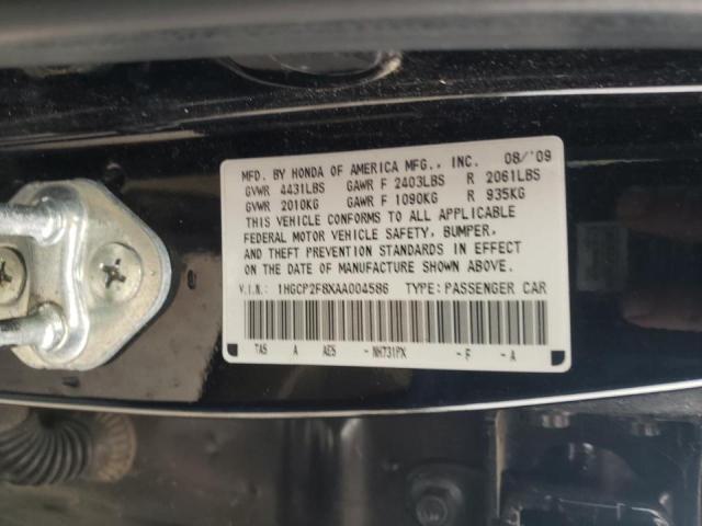 Photo 9 VIN: 1HGCP2F8XAA004586 - HONDA ACCORD EXL 