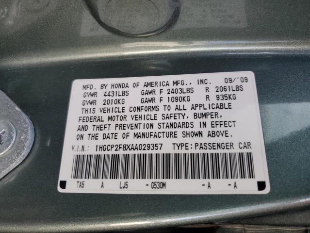 Photo 11 VIN: 1HGCP2F8XAA029357 - HONDA ACCORD EXL 