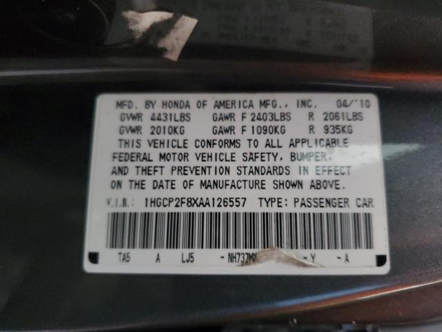 Photo 11 VIN: 1HGCP2F8XAA126557 - HONDA ACCORD EXL 