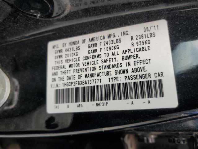 Photo 11 VIN: 1HGCP2F8XBA137771 - HONDA ACCORD 