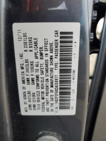 Photo 11 VIN: 1HGCP2F8XCA059977 - HONDA ACCORD 